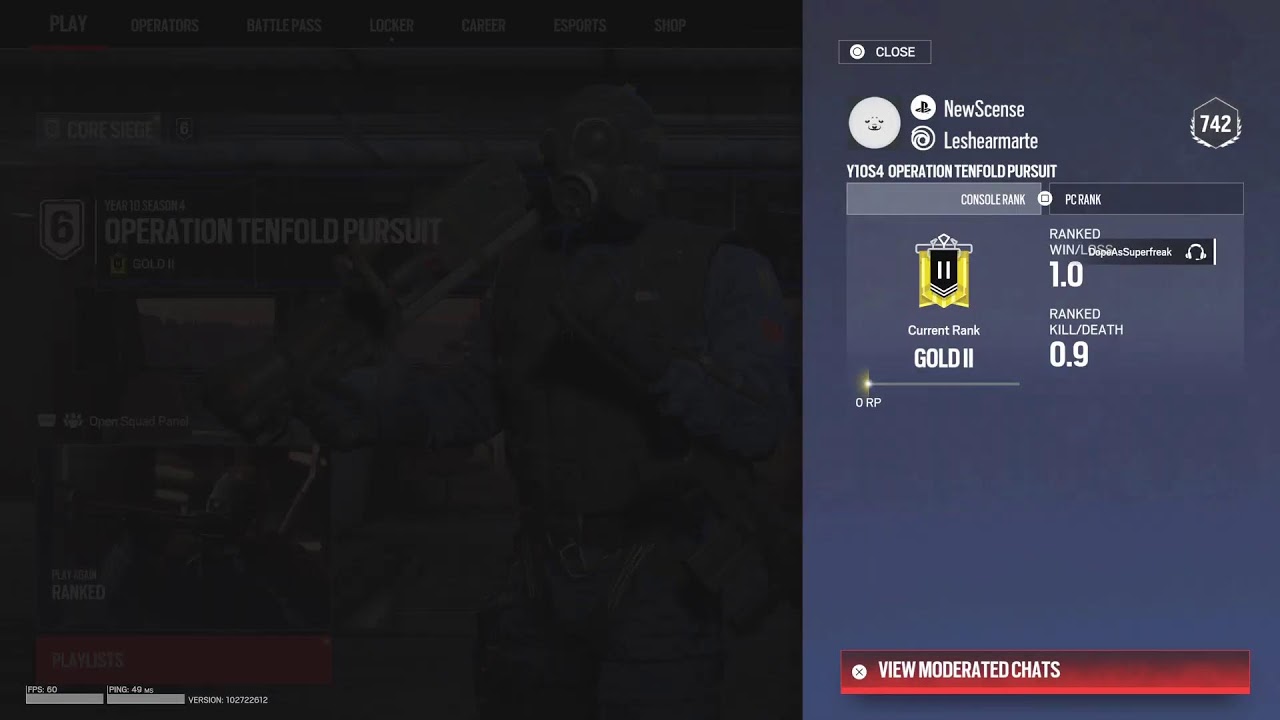 R6 Ranked But we're Locked