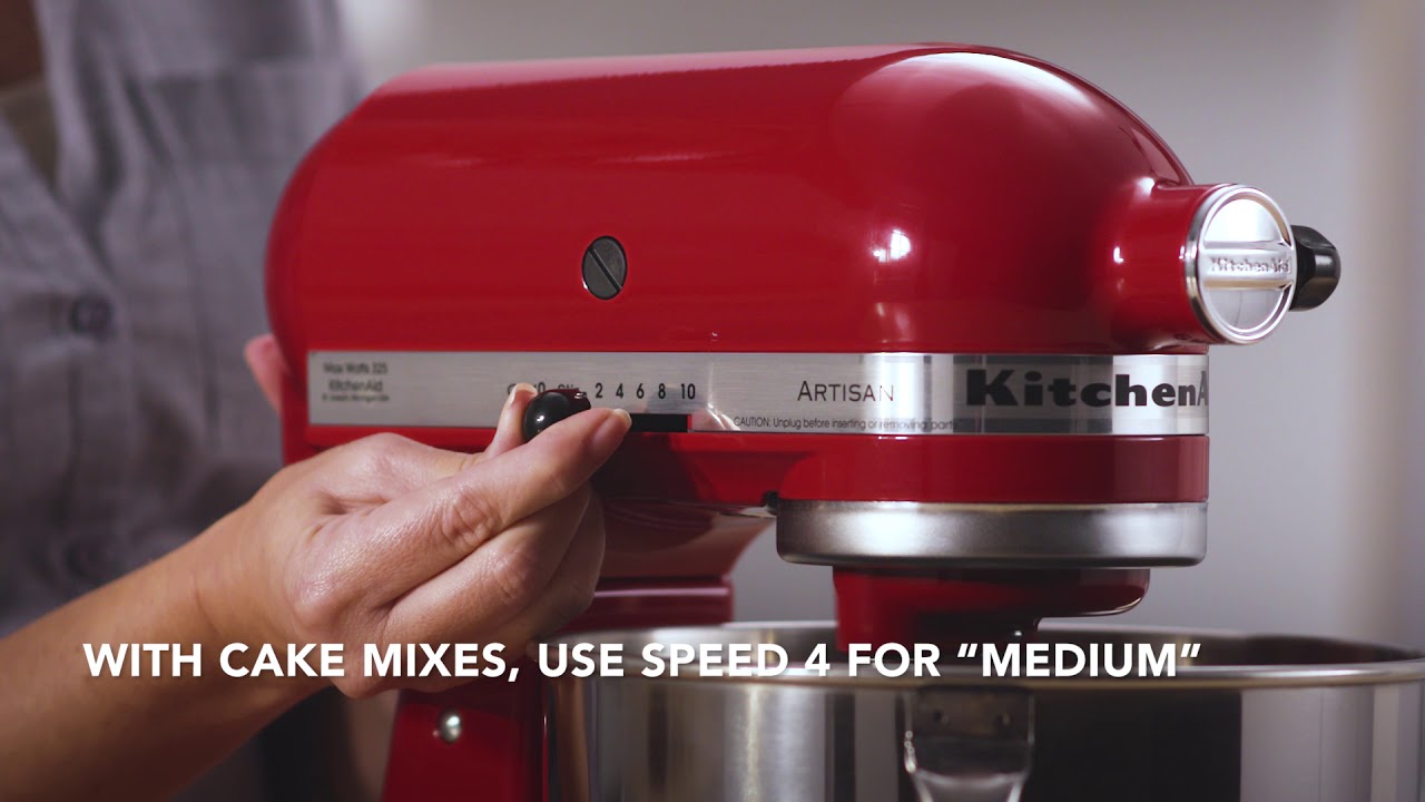 How to Select the Correct Tool and Speed on the KitchenAid&reg; Artisan&reg; Tilt Head Stand Mixer