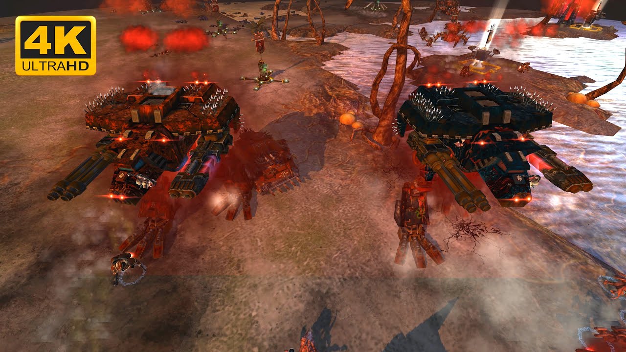 A MASSIVE BATTLE between Imperial Forces and Chaos Marines! - WH 40K Dawn Of War Definitive Edition