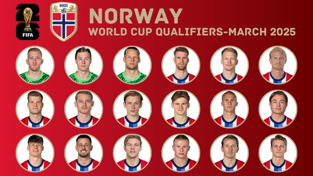 NORWAY Squad FIFA World Cup 2026 Qualifiers | March 2025 | FootWorld