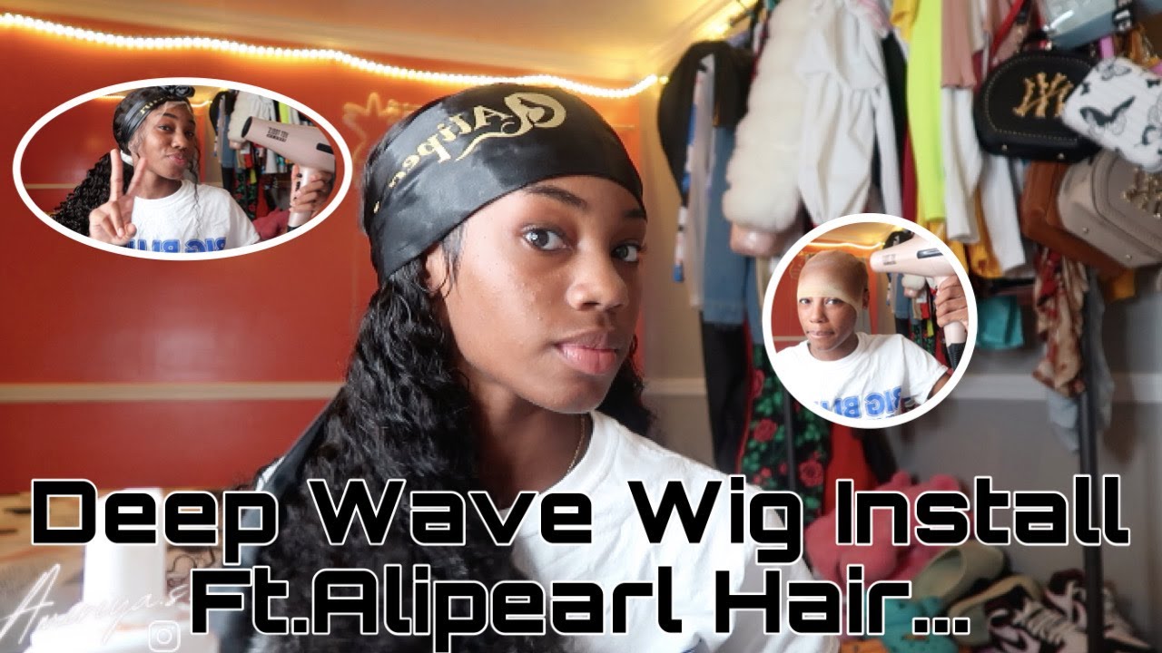 Watch Me Install A 20 inch DeepWave Wig ||Alipearl Hair|| MyaMonaee||