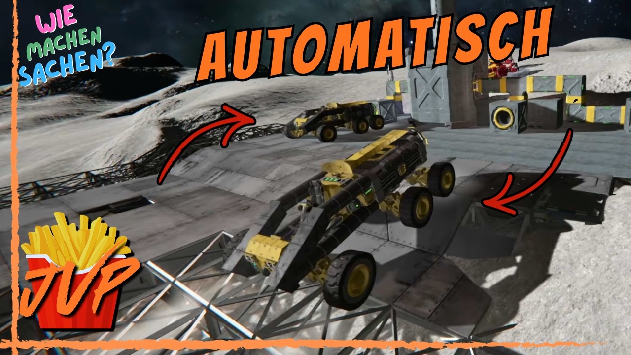 VOLLAUTOMATISCH auf dem MOND: Miner & Rover Setup Guide | Space Engineers  #87