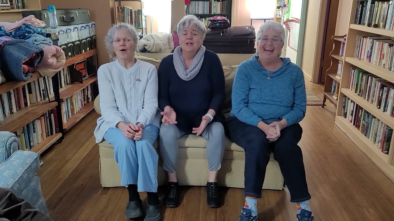 White Coral Bells, a round, by the Wilder Cousins, Giny, Merrilou, and Jan