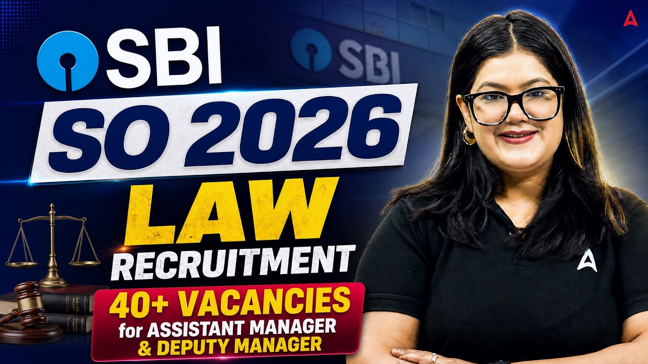 SBI SO Law Recruitment 2026 | Assistant Manager & Deputy Manager Notification Out!