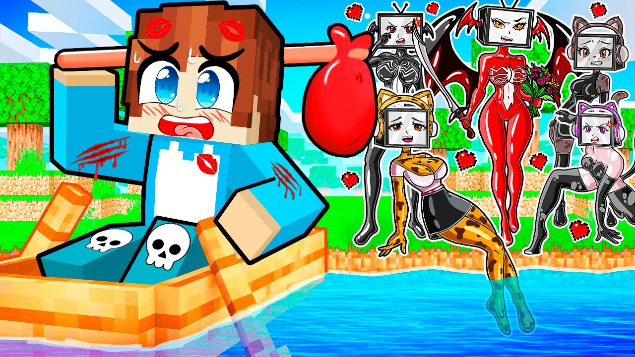 ВЫЖИВАНИЕ НА ОСТРОВЕ ВСЕХ ТВ ВУМЕН В МАЙНКРАФТ! КРАСЯ TV WOMAN MINECRAFT