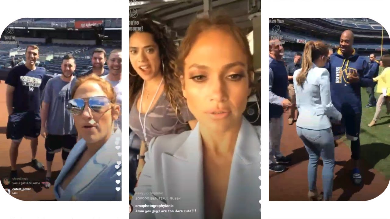 Jennifer Lopez in Bronx Instagram LIVE