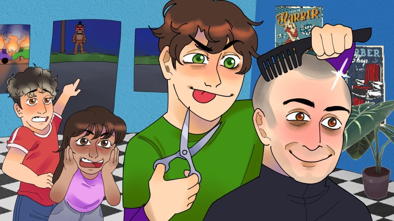 3 Bobalhões trabalhando na *BARBEARIA ASSOMBRADA* do ROBLOX