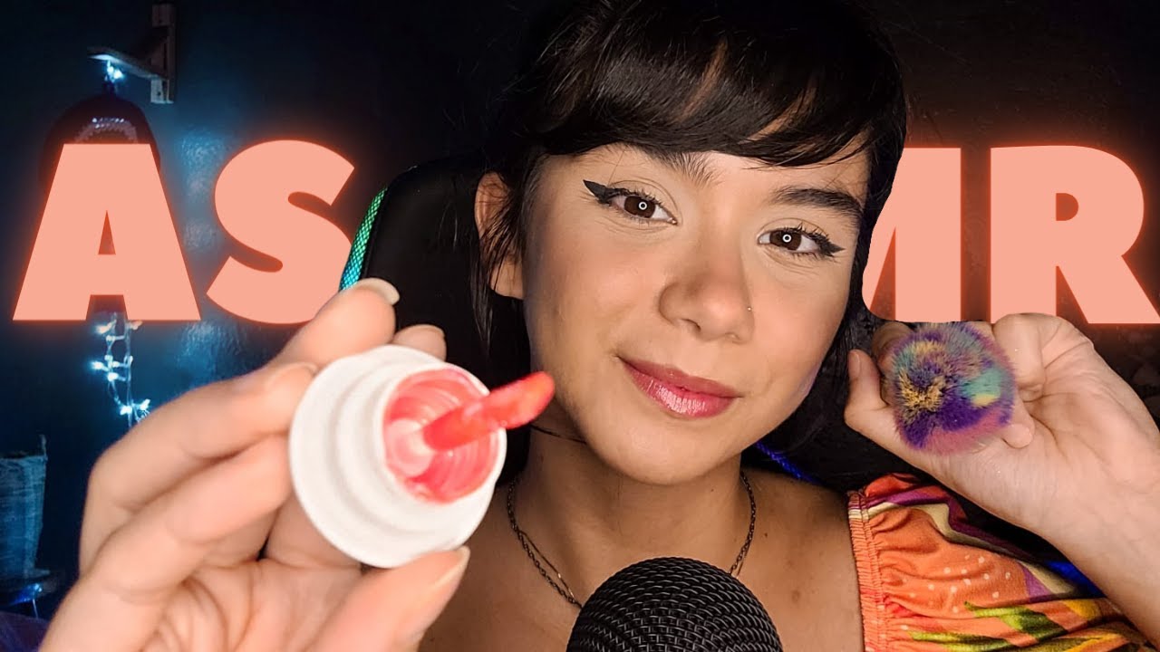 ASMR: MAQUIANDO VOCÊ PARA O MEU ANIVERSÁRIO 🎂🎁