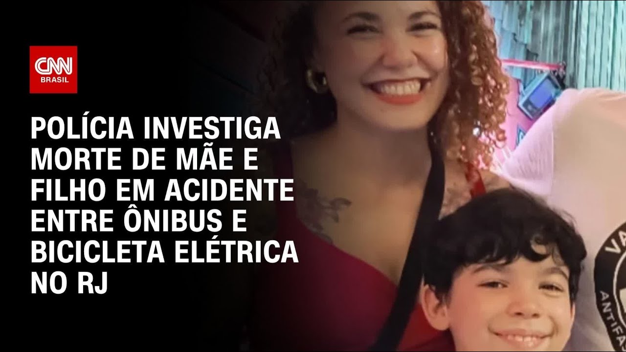 M&atilde;e e filho morrem em acidente entre &ocirc;nibus e bicicleta el&eacute;trica no Rio de Janeiro | CNN 360&ordm;
