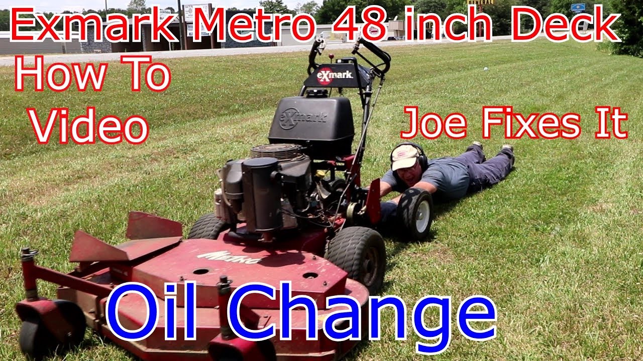 Exmark Metro Oil Change Kawasaki FS600V  How to Joe Fixes it