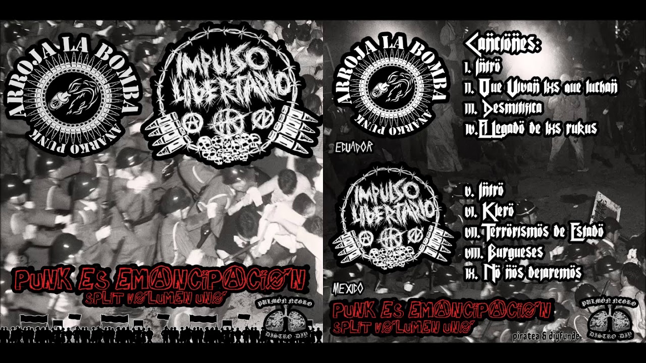 Punk Es Emancipación Vol.1 - Split Hc Punk Latino (Ecu-Mex)