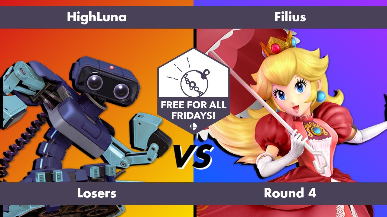 Free for All Fridays 80 Losers Round 4: HighLuna (R.O.B.) vs Filius (Peach)