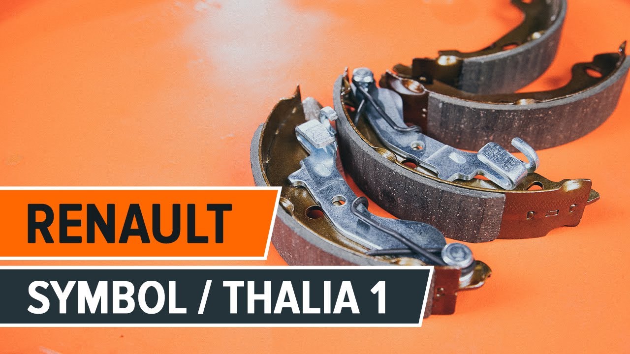 Hvordan bytte bremsetrommel og bremsesko på RENAULT SYMBOL/THALIA 1 [BRUKSANVISNING AUTODOC]