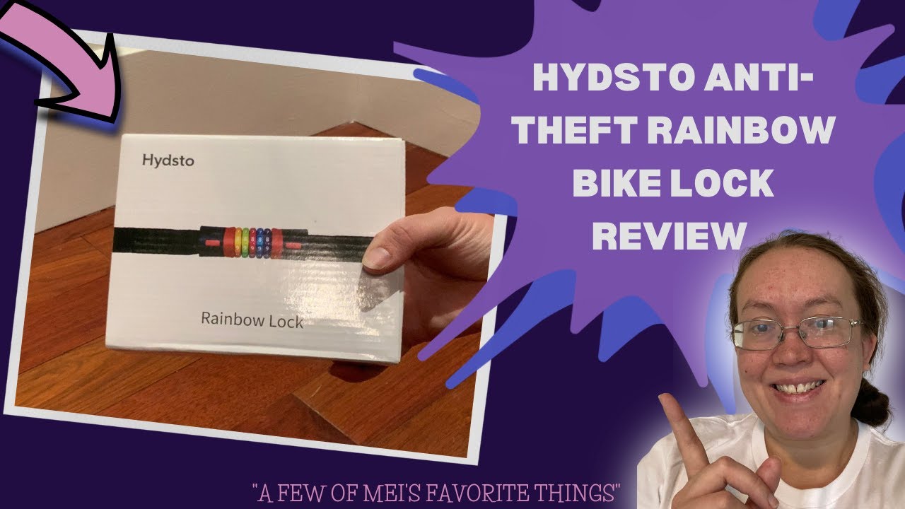 Hydsto Rainbow Bike Lock Combination - 5-Digit  3.2 FT Heavy-Duty Anti-Theft Lock