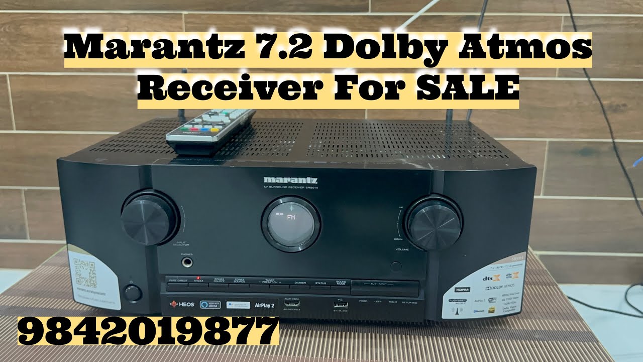 Marantz SR5014 7.2-channel Dolby Atmos home theater receiver 100Watts per channel For Sale