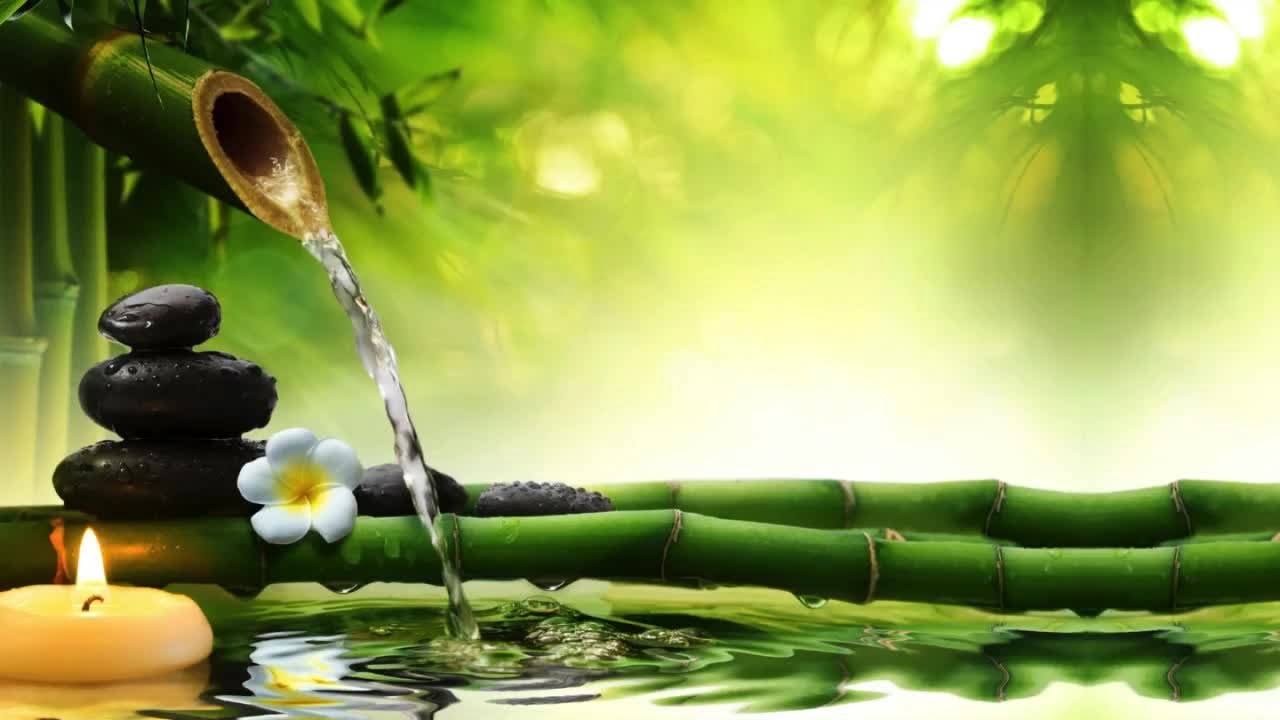 3 HOURS Relaxing Meditation Music with Water Flow Background -Yoga, Massage, Spa, Reading, Sleep,ZEN