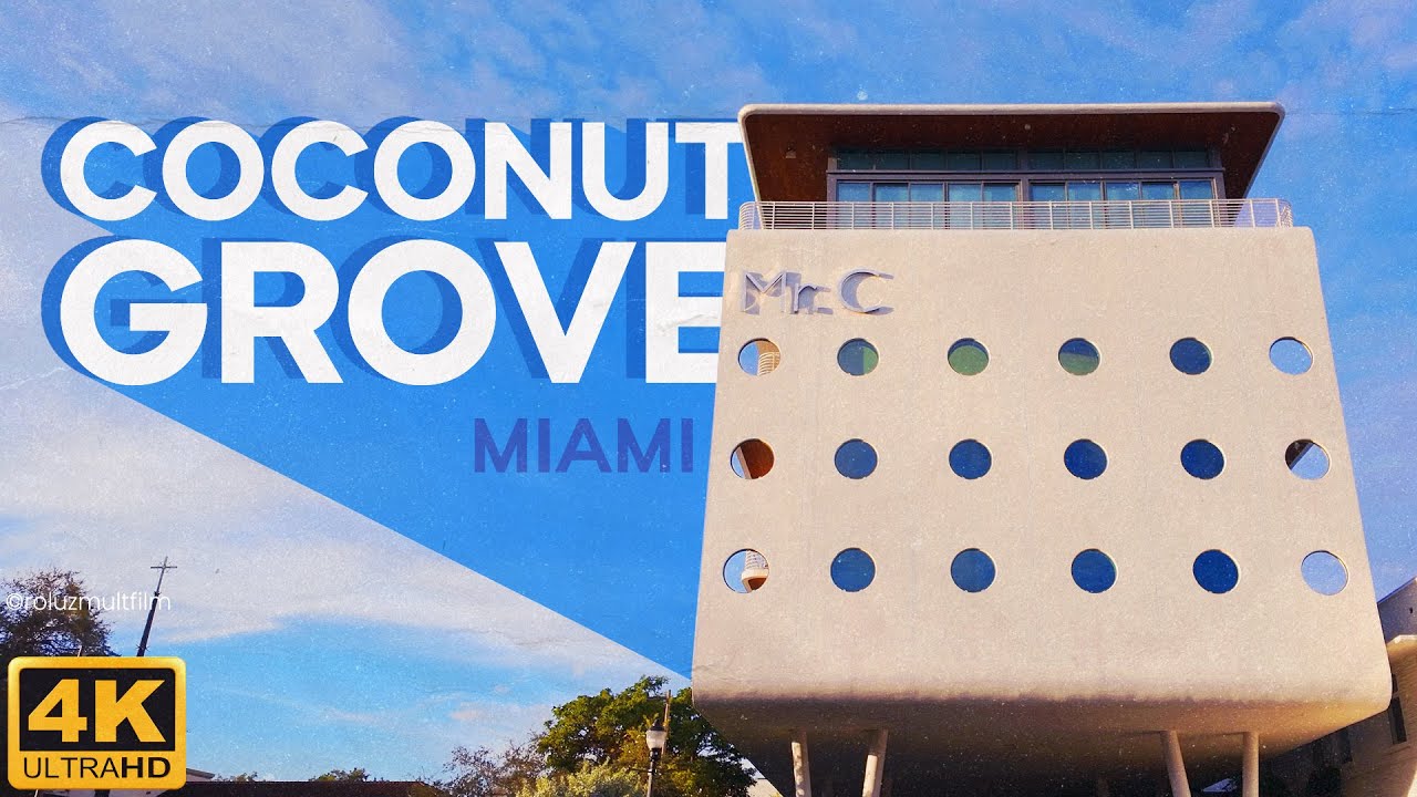 COCONUT GROVE Is Miami’s Most Beautiful Secret | Full Walking Tour. [4K]