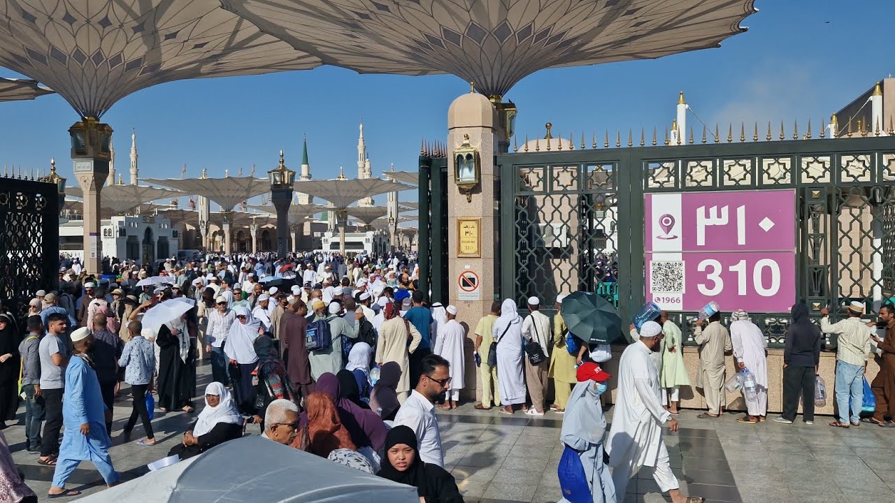 🔴Masjide nabvi🕌🕋 to quba market madina full HD video watching #madina #juma  #islamicvideo #haji