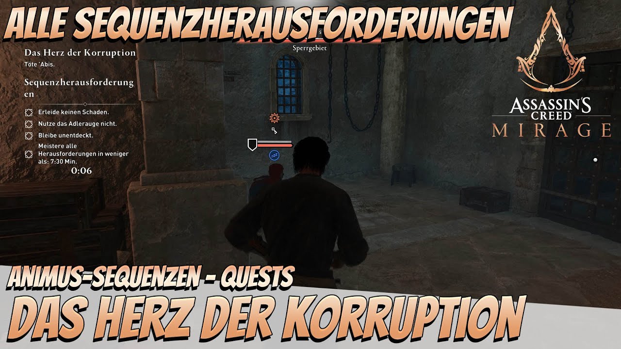 Assassin's Creed Mirage: Das Herz der Korruption - Alle Sequenzherausforderungen (Stiller Abschied)