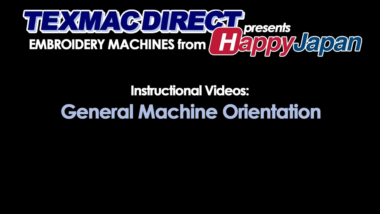 Изучение вышивальных машин HappyJapan: Общая информация о машине 1