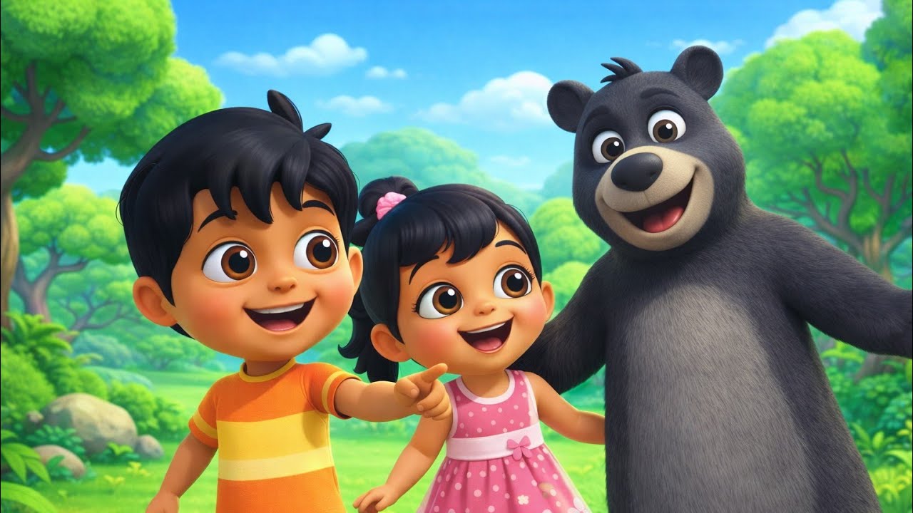 Kalu Madari Aaya | कालू मदारी आया | Hindi Rhymes for Kids | Bandar Aur Bhalu Ka Khel | Balgeet