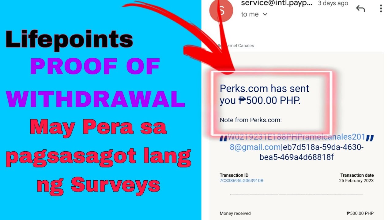 LifePoints Proof of Withdrawal // Earn 500-1000 Pesos just by answering Surveys