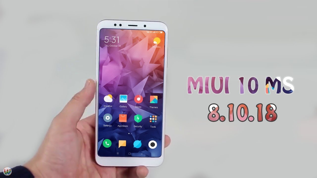 MIUI 10 MS 8.10.18 New Custom ROM || Installation & Review