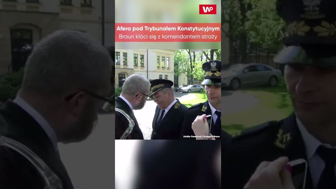HIT! Afera pod Trybunałem Konstytucyjnym. Braun kł&oacute;ci się z komendantem straży #shorts
