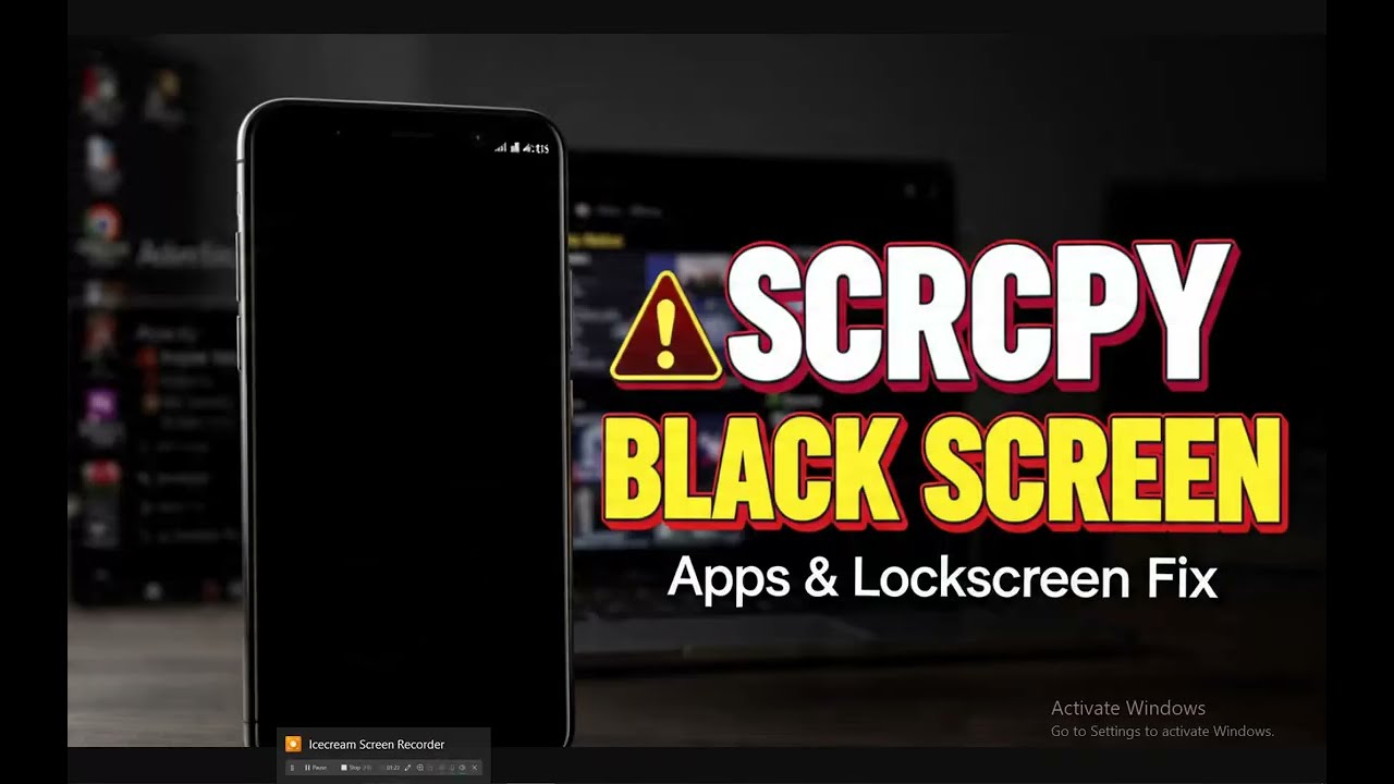 How to fix SCRCPY Black Screen in Apps & Lockscreen
