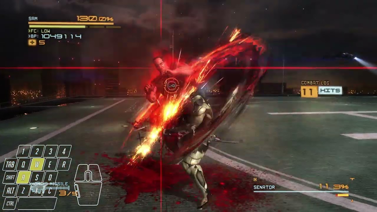 (Motion Warning) Armstrong Metal Gear Rising Revengeance Difficulty No Hit Sam DLC S Rank