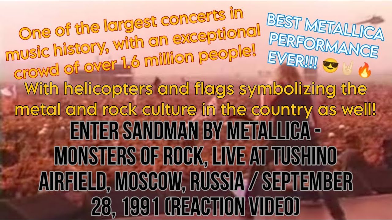 Enter Sandman by Metallica - Live in Moscow 1991 (Reaction Video) | Basic Content Season 4 Episode 5