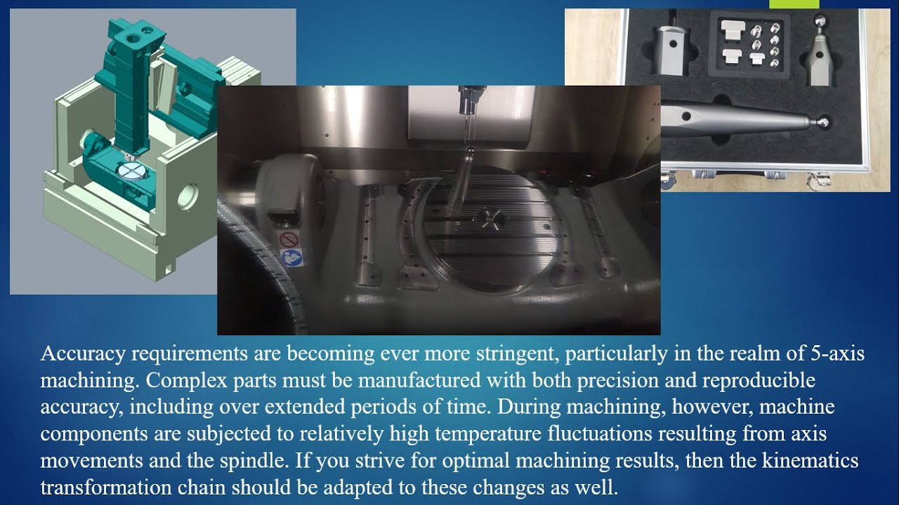 Kinematic calibration of a 5 axis milling center - CNC