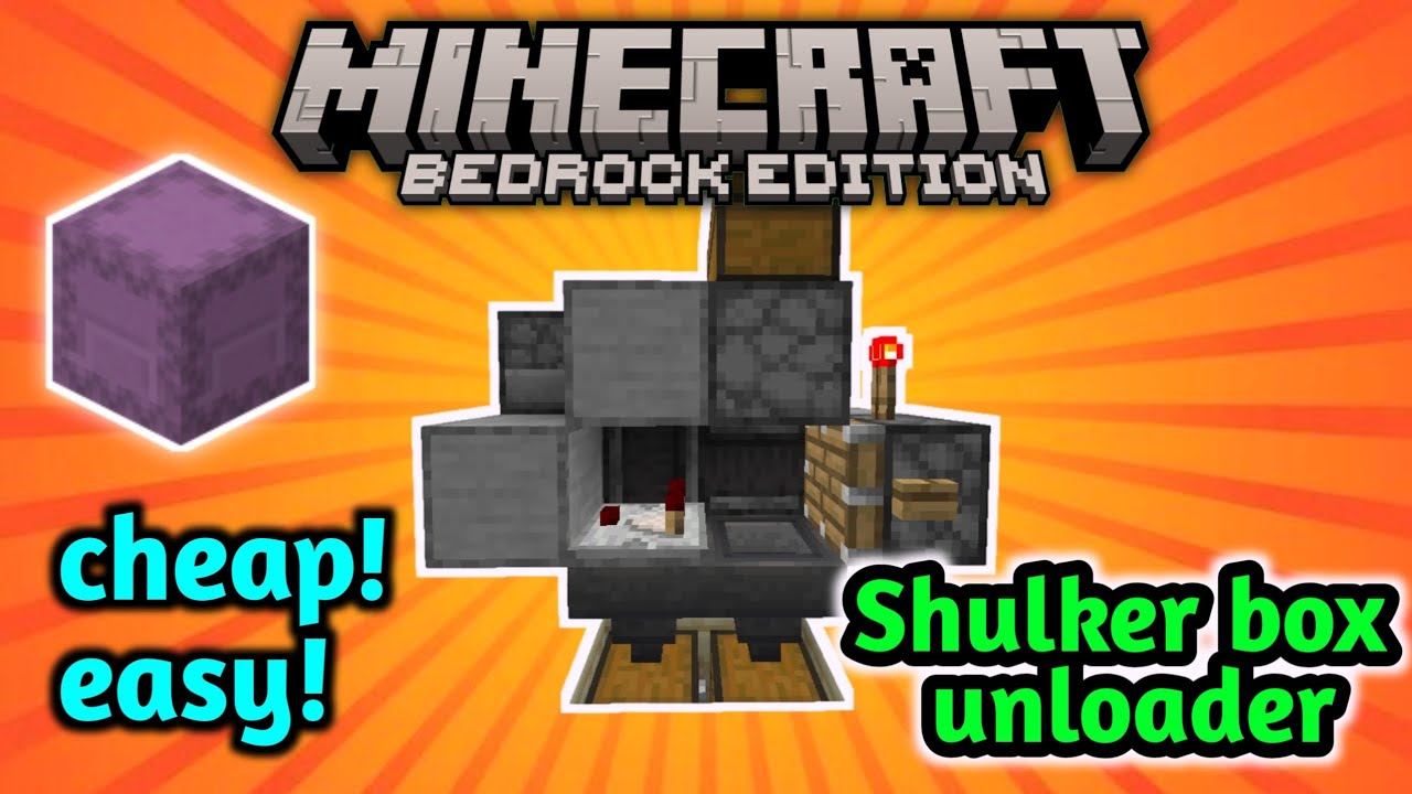 EASY Shulker Box Loader and Unloader Tutorial! Minecraft Bedrock | MCPE Xbox PC Switch PS5