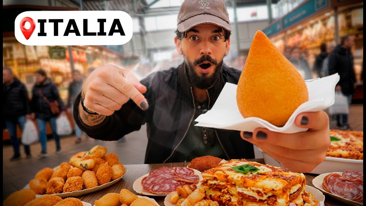 Probando COMIDA CALLEJERA en ITALIA | No todo es pizza...  🇮🇹