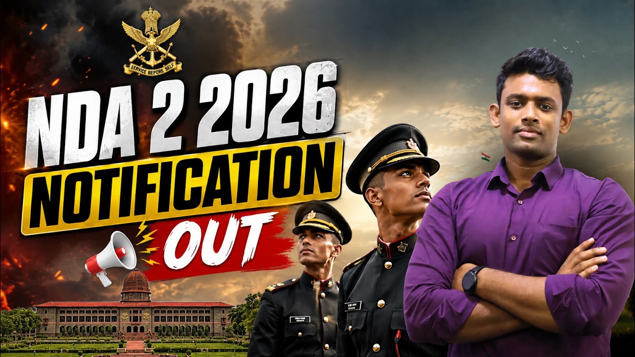 NDA 2 2026 Official Notification Out ✅ Full Details in Tamil | Eligibility, Age Limit, Date & Apply
