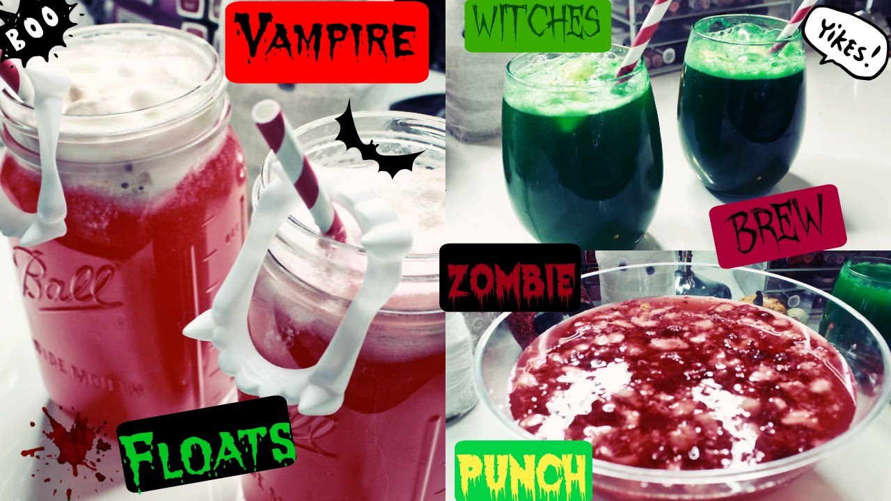 How to make DIY HALLOWEEN PARTY DRINKS !