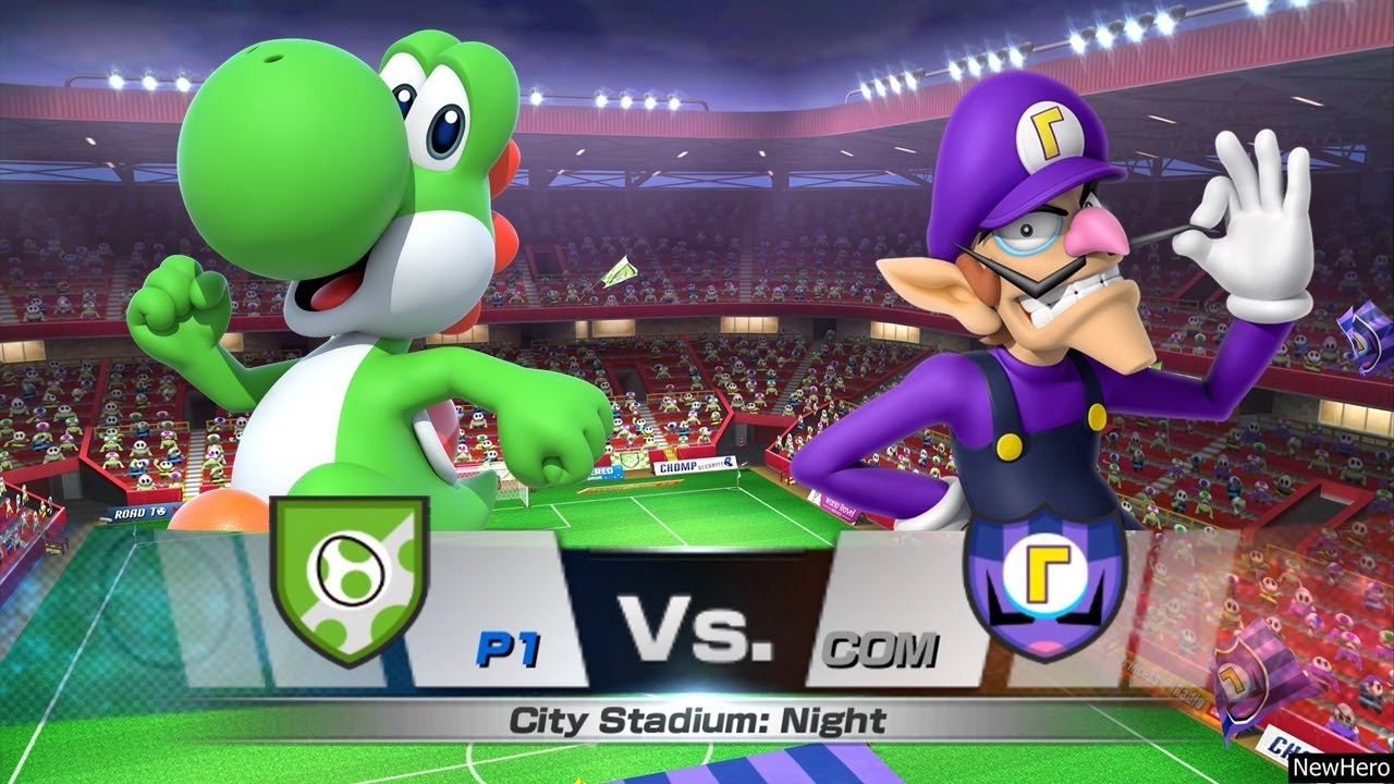 Mario Sports Superstars - Yoshi/Baby Mario Vs. Waluigi/Daisy