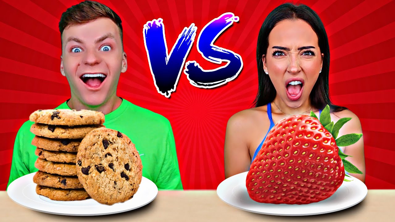 HEALTHY VS JUNK FOOD CHALLENGE | Cringe Fam