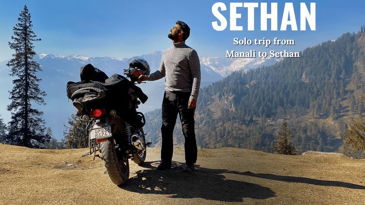 Sethan Village | Solo Ride | Delhi To Manali Ride | Motorcycle ride | Honda Hness cb350 | January 24