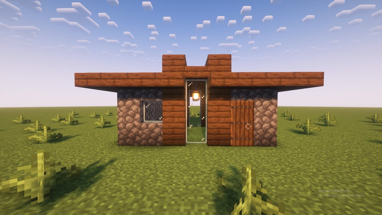 Easy Survival Starter House In Minecraft