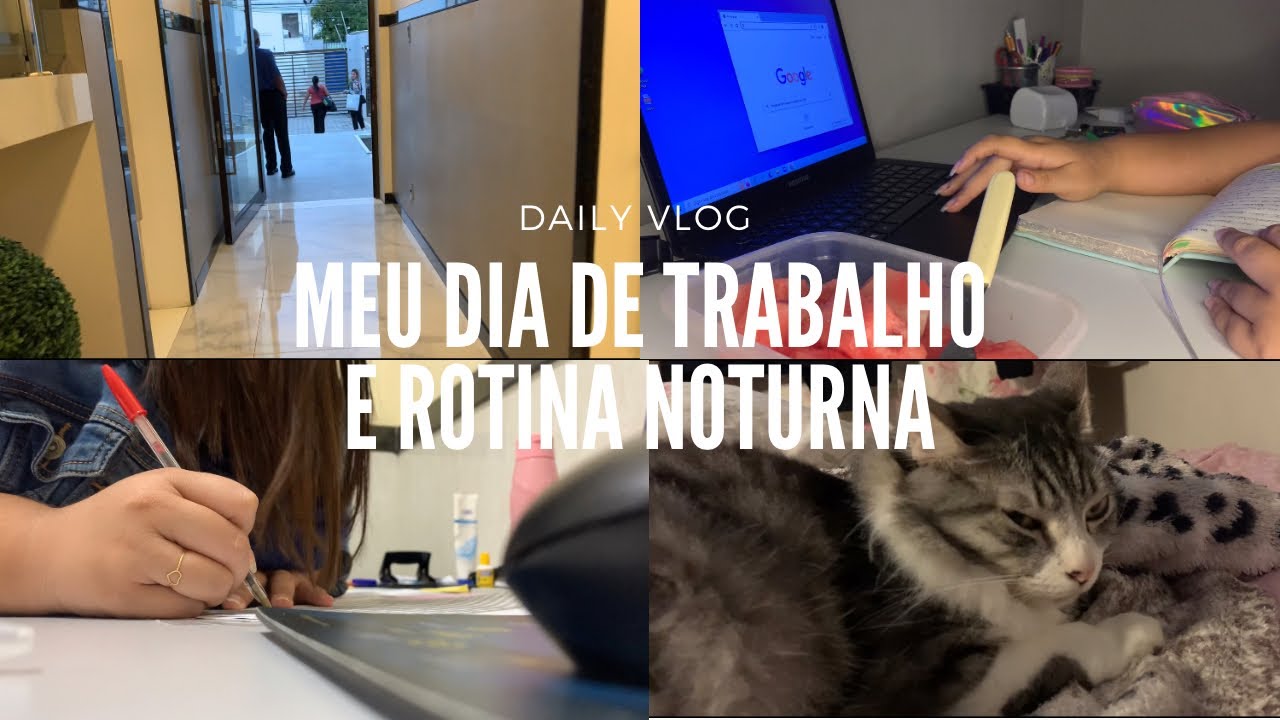 Vlog #1 - Meu Estágio no Escritório de Contabilidade e Rotina Noturna