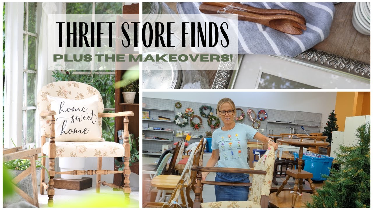 Thrift Store Makeovers ~ Goodwill Haul ~ Furniture makeovers ~ Thrift Store Haul ~ Thrift With Me