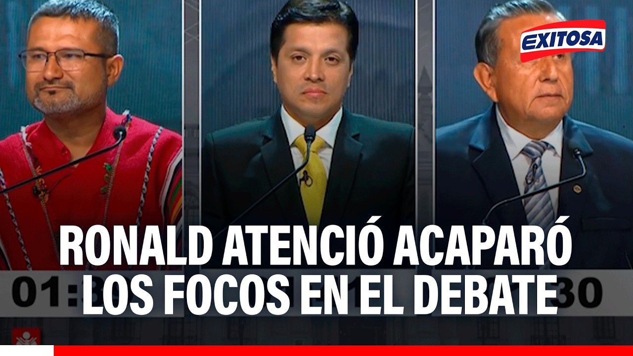 🔴🔵 Ronald Atencio opac&oacute; a Paul Jaimes y a Antonio Ortiz en primera tanda del debate