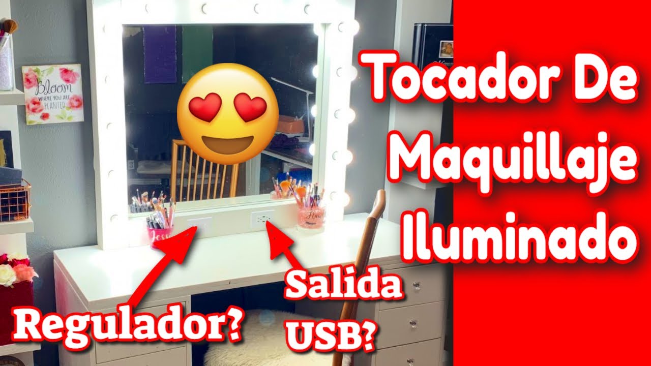 DIY Paso a Paso Tocador Con Luces Regulables y Una Salida USB
