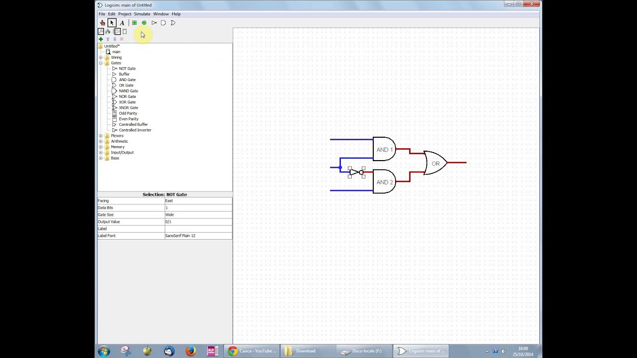 Logisim 1: Simulare un circuito logico con Logisim