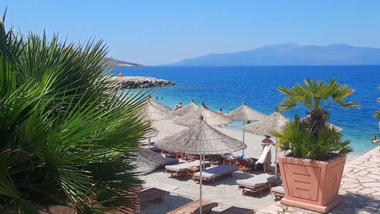 Mango Beach-Sarandë ALBANIA  #beach #saranda #albania #beachwalk
