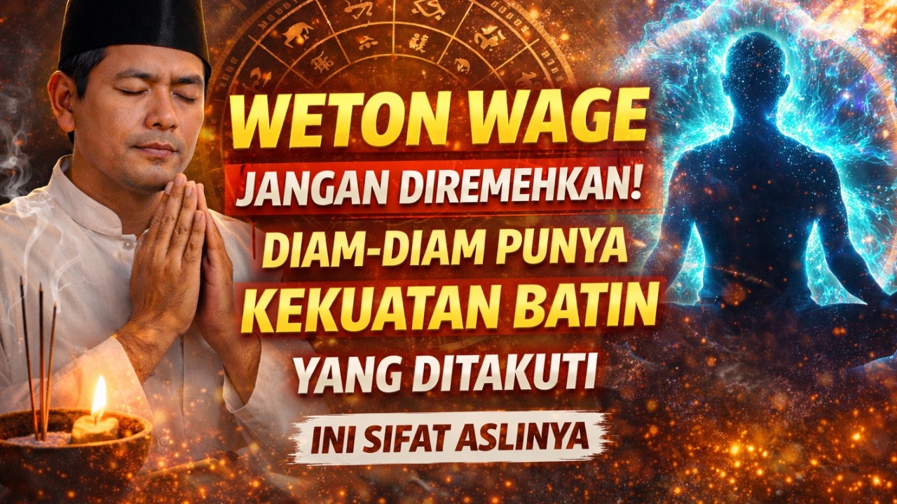 Weton Wage Jangan Diremehkan ! Diam-Diam Punya Kekuatan Batin yang Ditakuti - Ini Sifat Aslinya