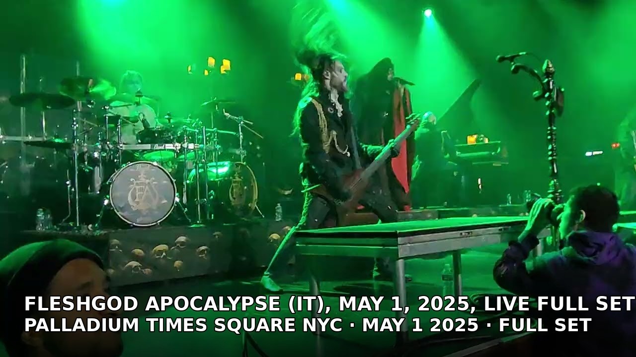 Fleshgod Apocalypse (IT), May 1, 2025, live full set: Palladium Times Square,  NYC
