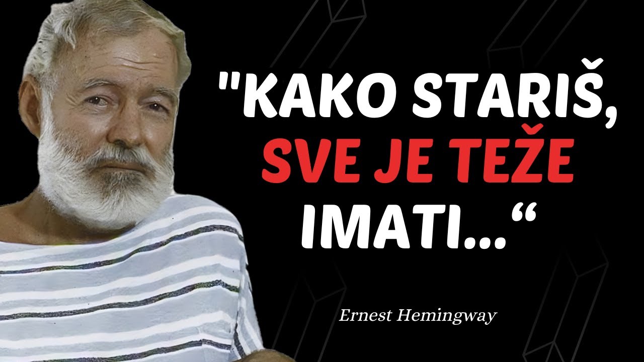Životne lekcije Ernesta Hemingwaya koje Otkrivaju Dubinu Ljudske Duše