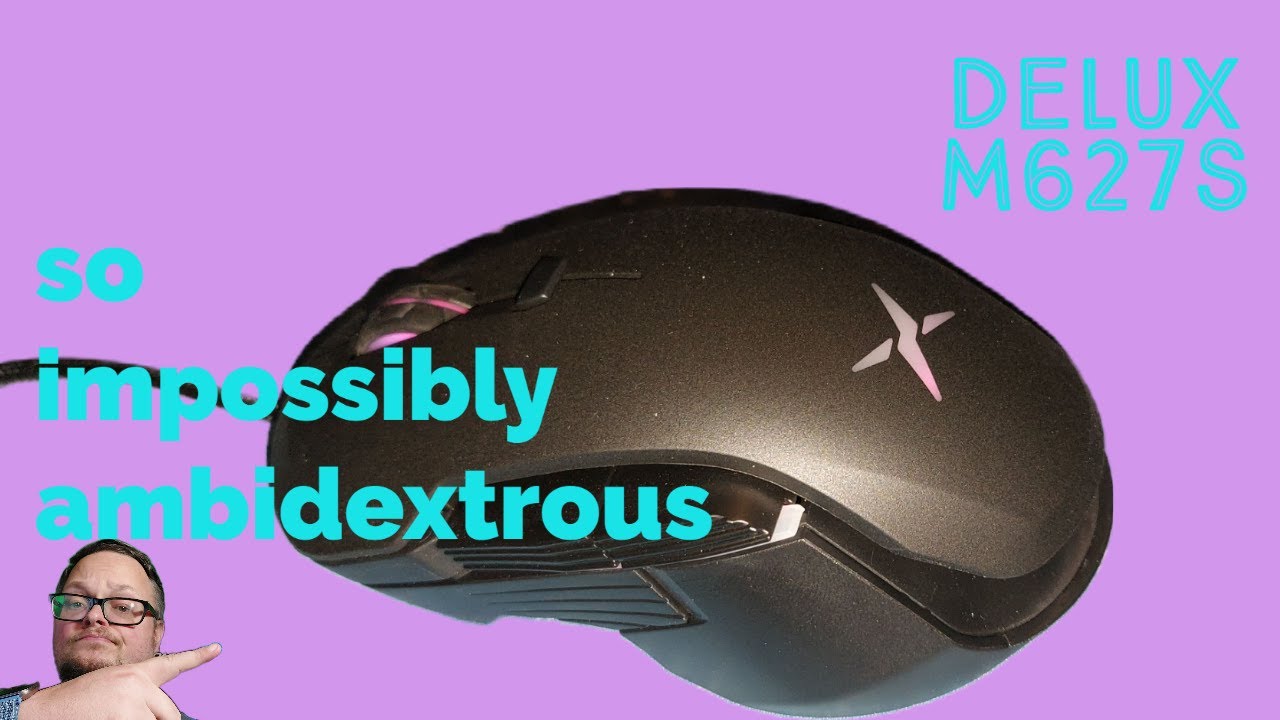 this DELUX mouse is AMBIDEXTROUS #gamingmouse
